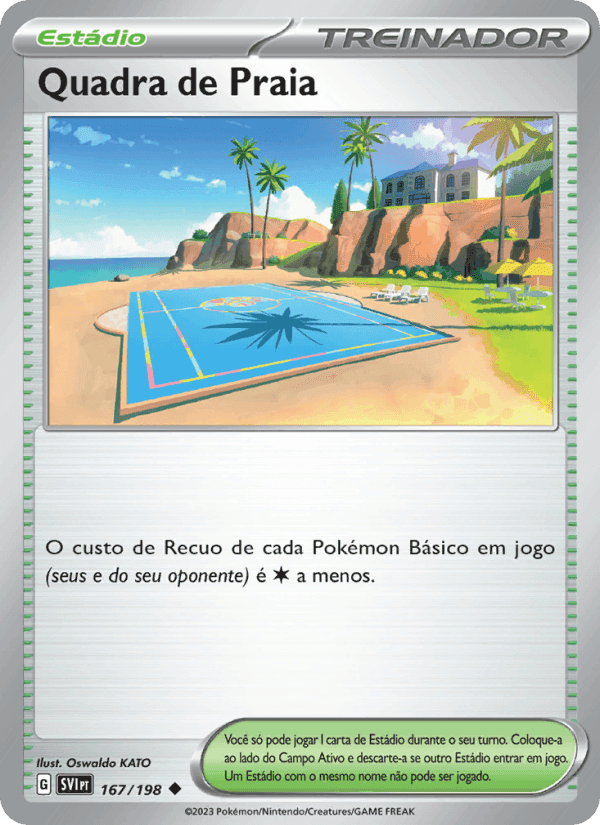 Quadra de Praia, carta 167 de Escarlate e Violeta