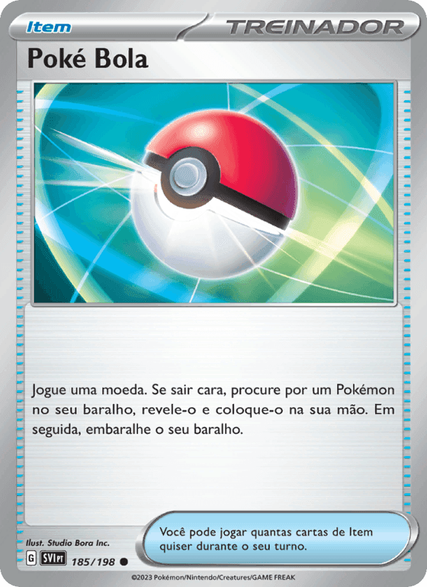 Poké Bola, carta 185 de Escarlate e Violeta