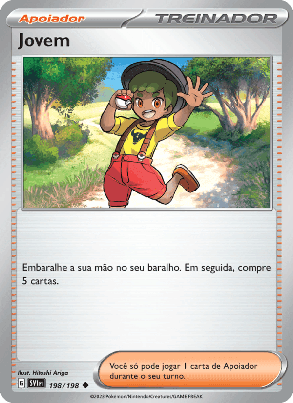 Jovem, carta 198 de Escarlate e Violeta
