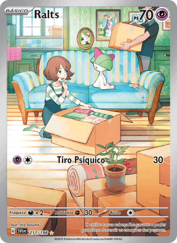 Ralts, carta 211 de Escarlate e Violeta