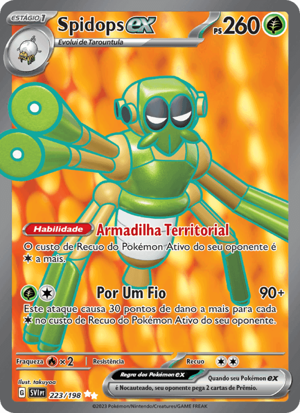 Spidops ex, carta 223 de Escarlate e Violeta