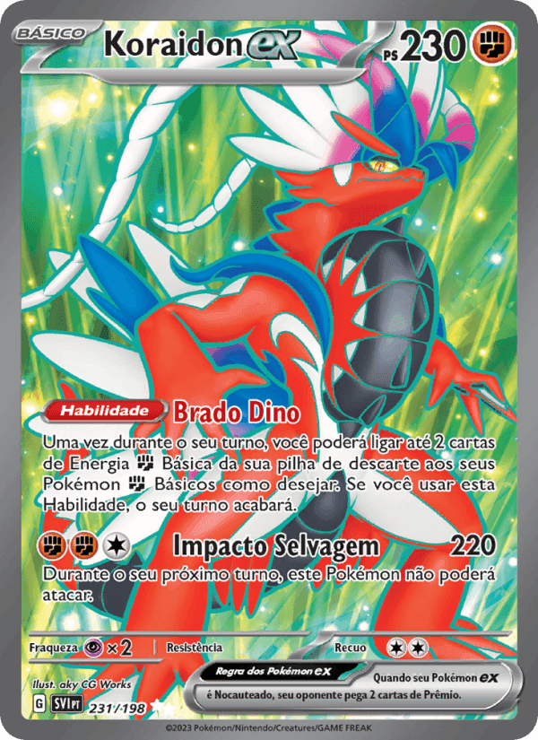 Koraidon ex, carta 231 di Escarlate e Violeta