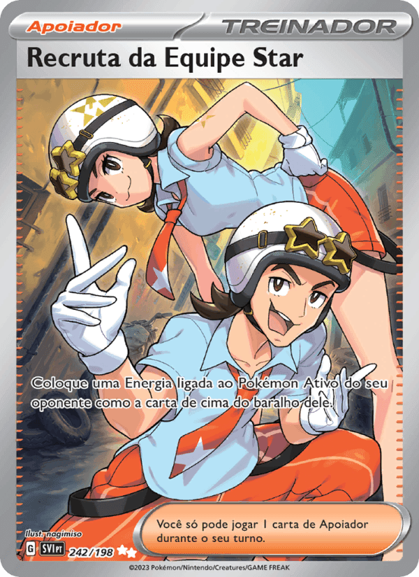 Recruta da Equipe Star, carta 242 de Escarlate e Violeta