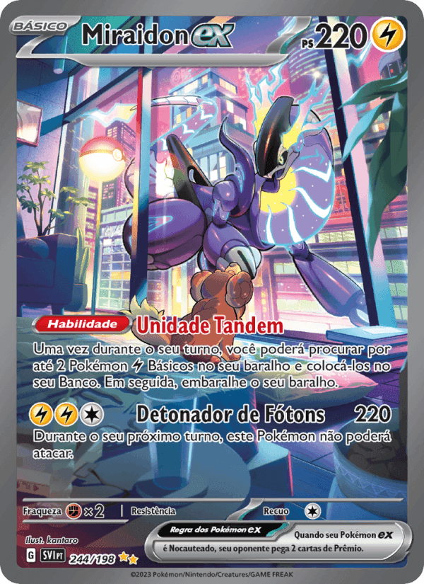 Miraidon ex, carta 244 de Escarlate e Violeta