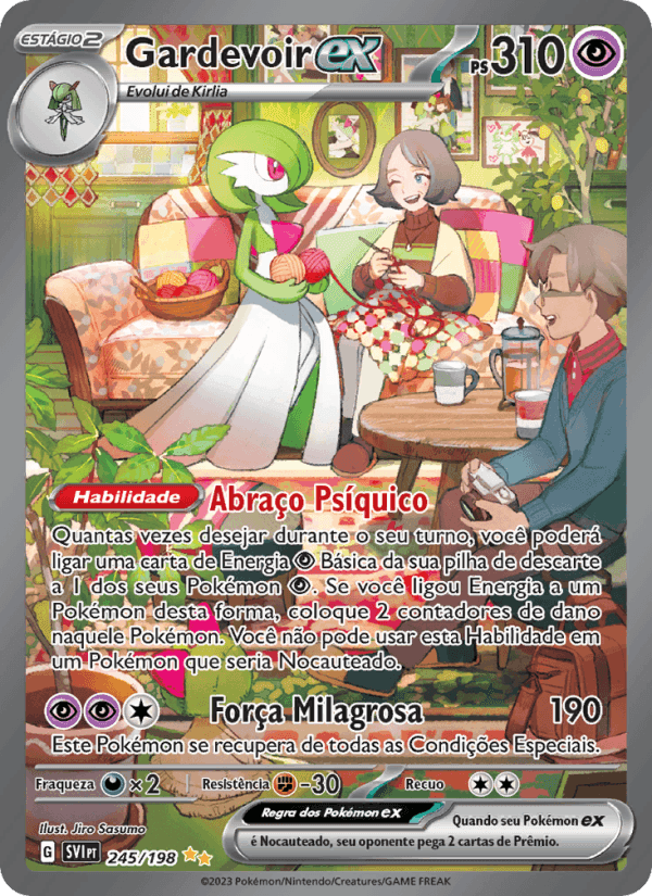 Gardevoir ex, carta 245 de Escarlate e Violeta