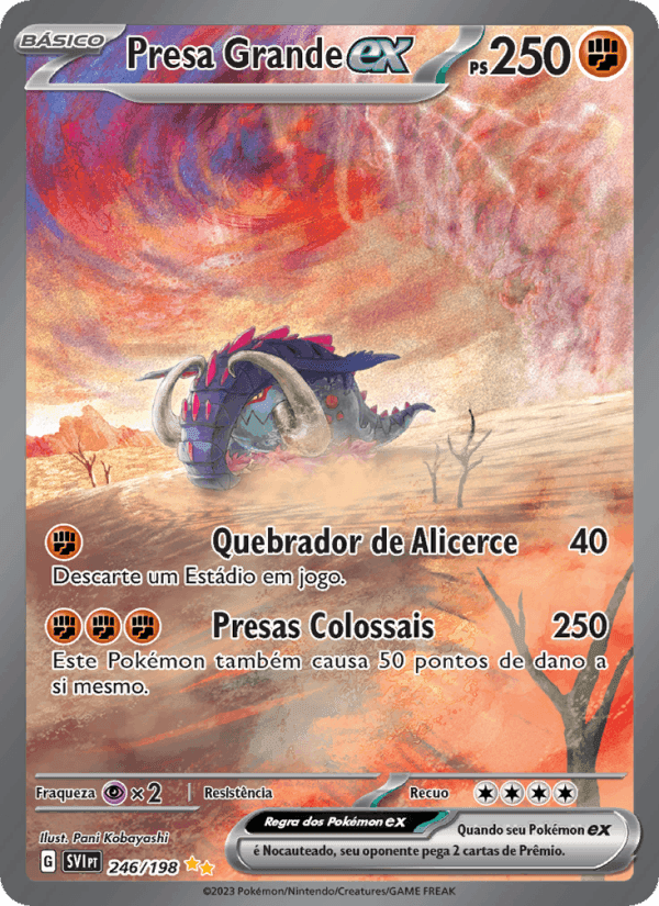 Presa Grande ex, carte 246 de Escarlate e Violeta