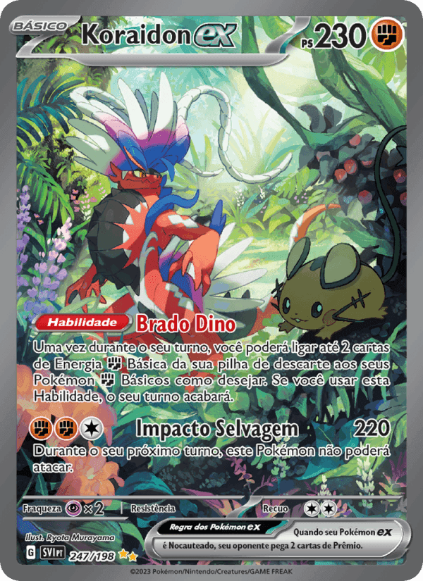 Koraidon ex, carta 247 di Escarlate e Violeta