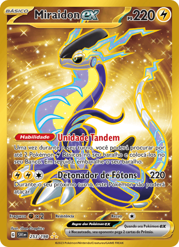Miraidon ex, carta 253 di Escarlate e Violeta