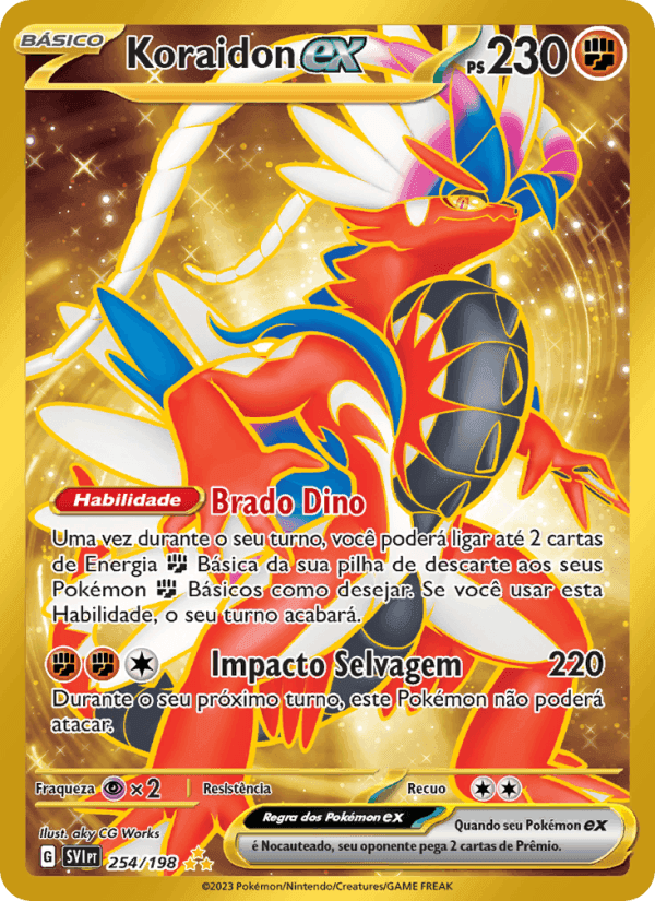 Koraidon ex, card 254 from Escarlate e Violeta
