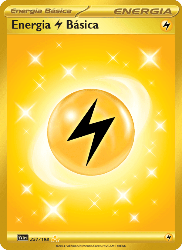 Energia Lightning Básica, carta 257 de Escarlate e Violeta