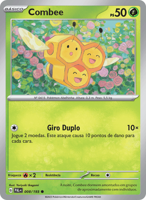 Combee, carta 008 de Evoluções em Paldea