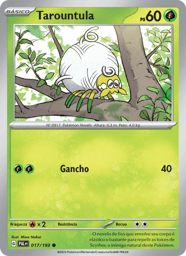 Tarountula, card 017 from Evoluções em Paldea
