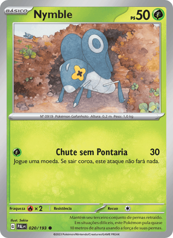 Nymble, carta 020 de Evoluções em Paldea