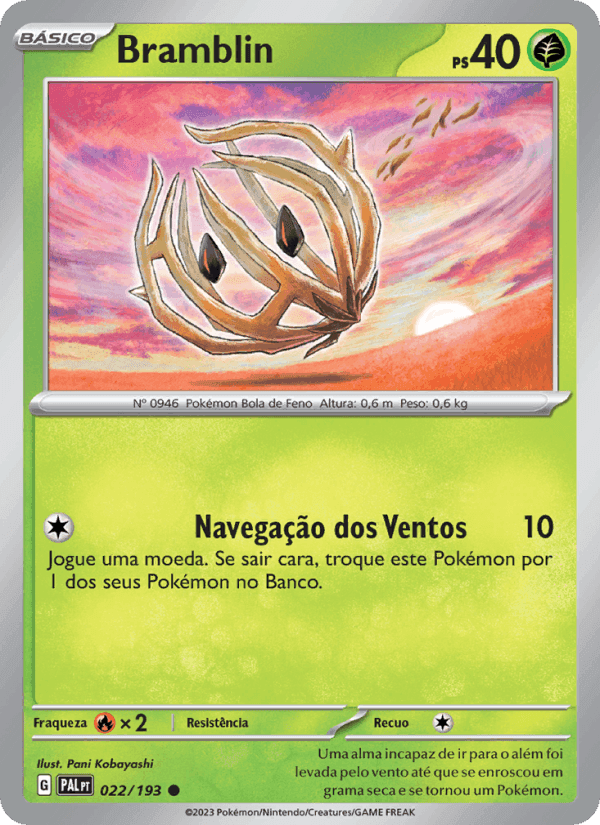 Bramblin, carta 022 de Evoluções em Paldea