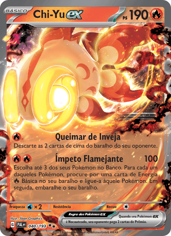 Chi-Yu ex, carta 040 di Evoluções em Paldea