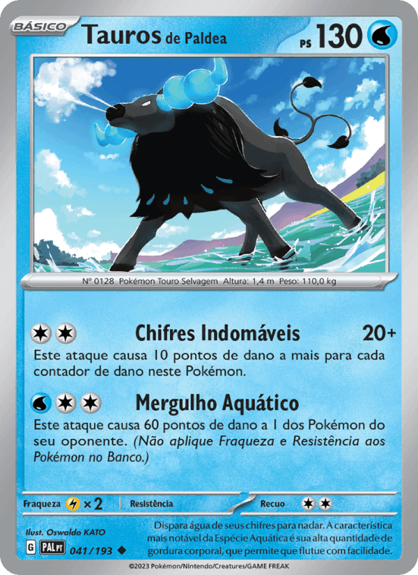 Tauros de Paldea, carta 041 de Evoluções em Paldea