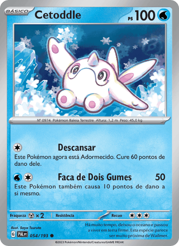 Cetoddle, card 054 from Evoluções em Paldea