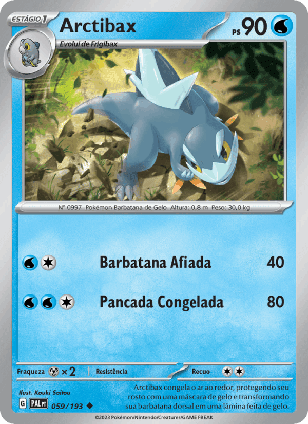 Arctibax, carta 059 de Evoluções em Paldea