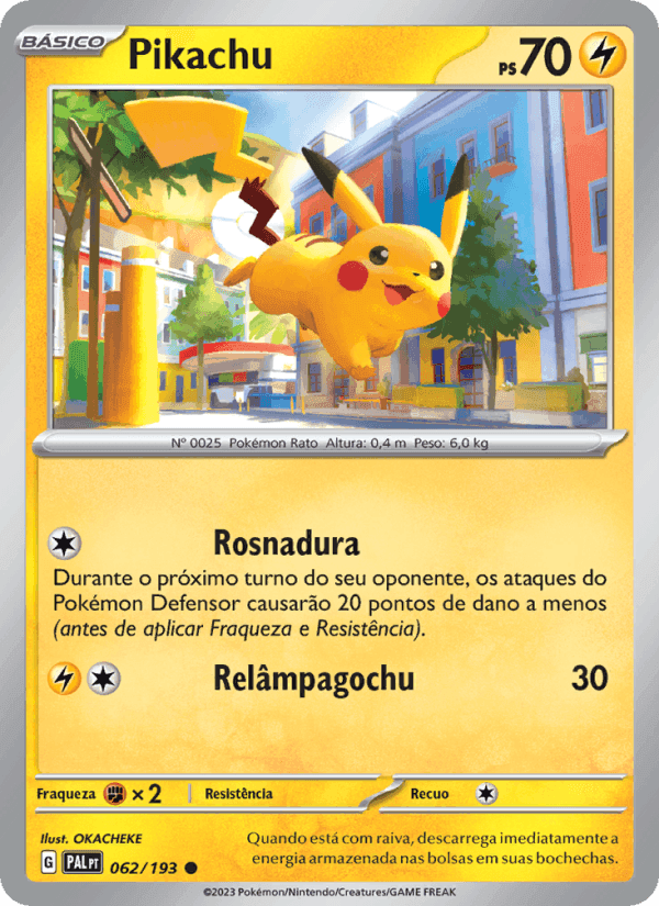 Pikachu, card 062 from Evoluções em Paldea
