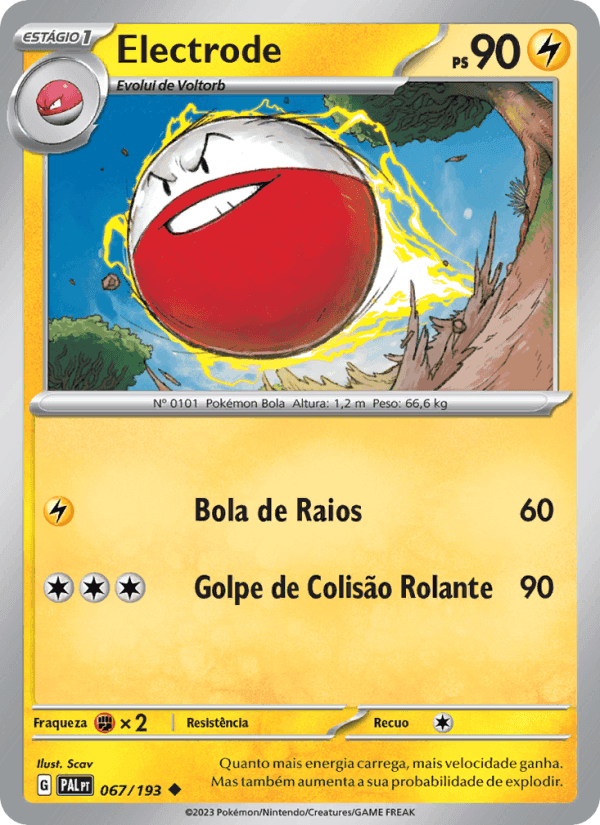 Electrode, card 067 from Evoluções em Paldea