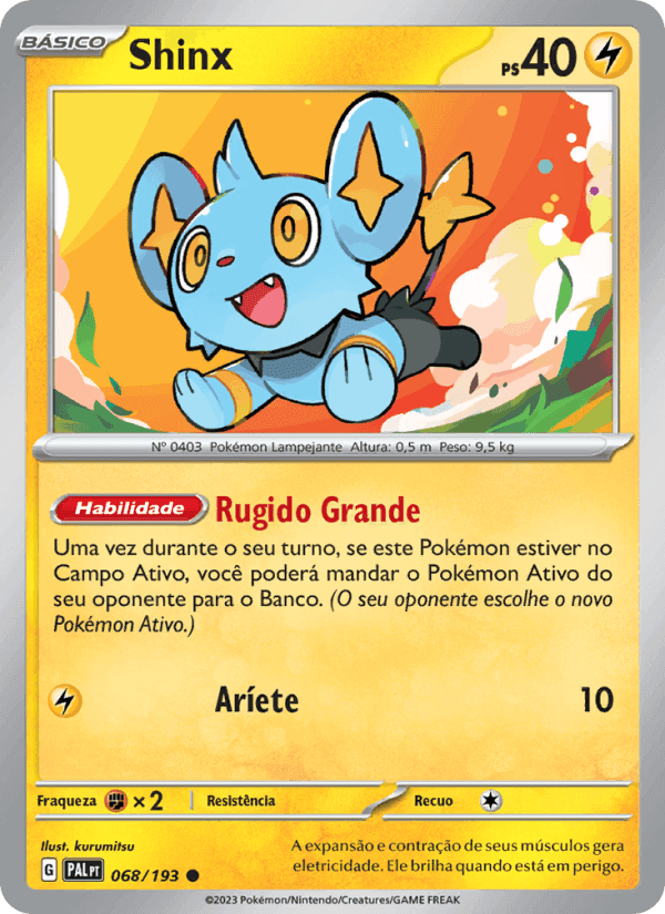 Shinx, card 068 from Evoluções em Paldea