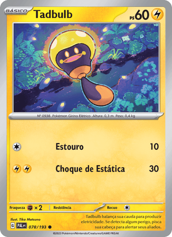 Tadbulb, carta 078 di Evoluções em Paldea