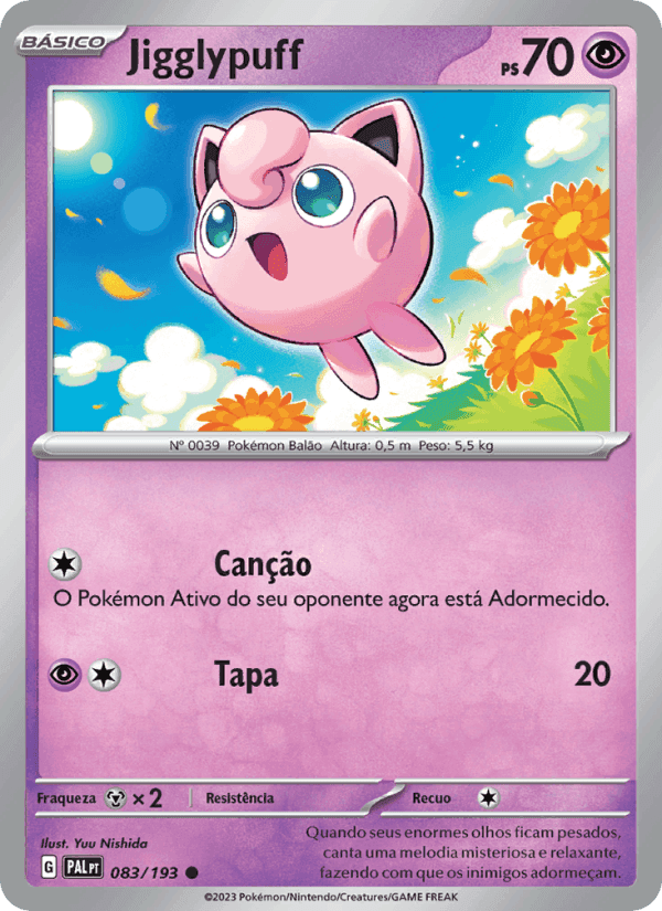 Jigglypuff, carta 083 de Evoluções em Paldea