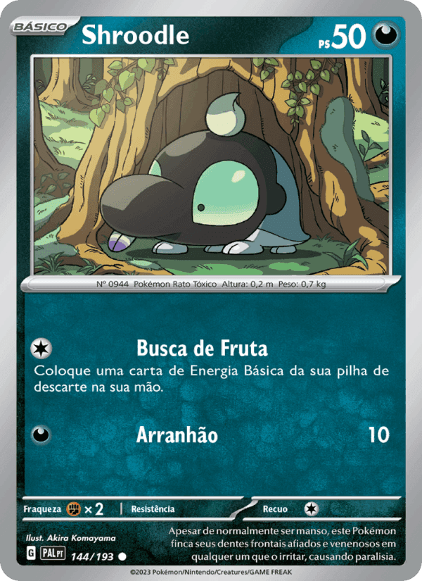 Evoluções em Paldea の 144 番、Shroodle