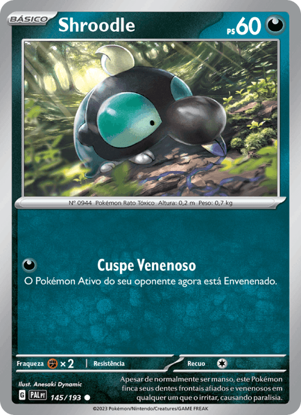 Evoluções em Paldea の 145 番、Shroodle