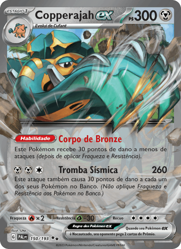 Copperajah ex, carta 150 de Evoluções em Paldea