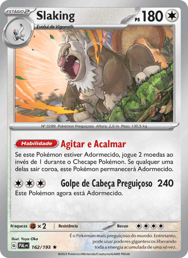 Evoluções em Paldea の 162 番、Slaking