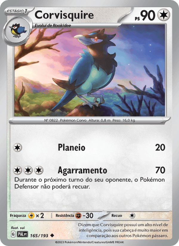 Evoluções em Paldea の 165 番、Corvisquire