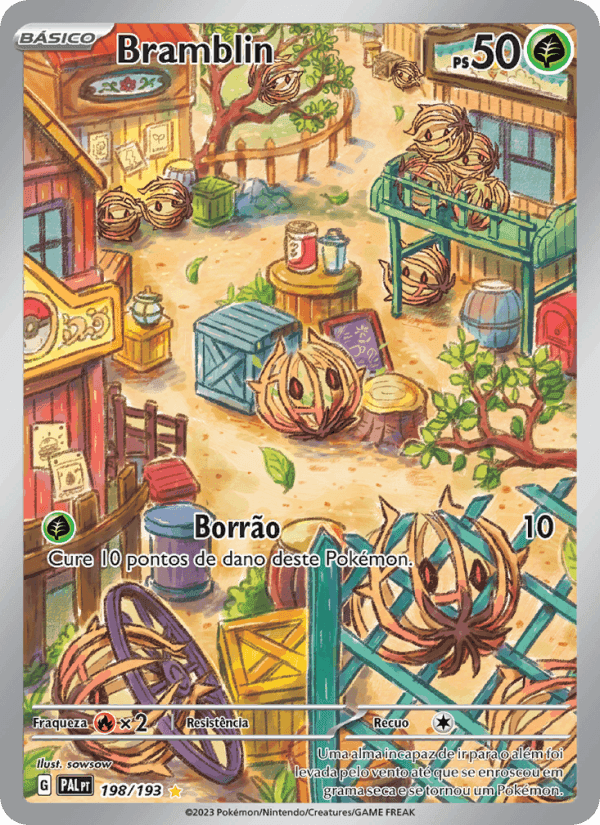 Evoluções em Paldea の 198 番、Bramblin