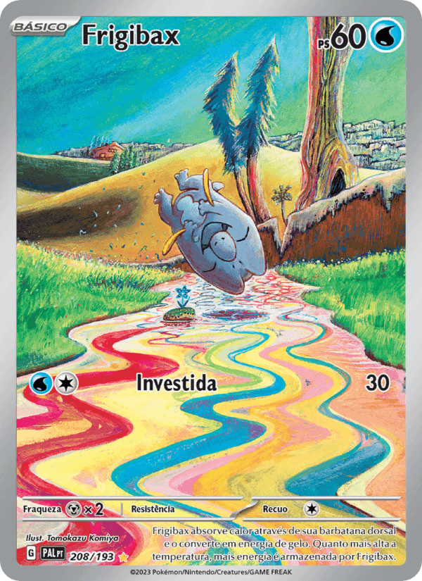 Frigibax, card 208 from Evoluções em Paldea