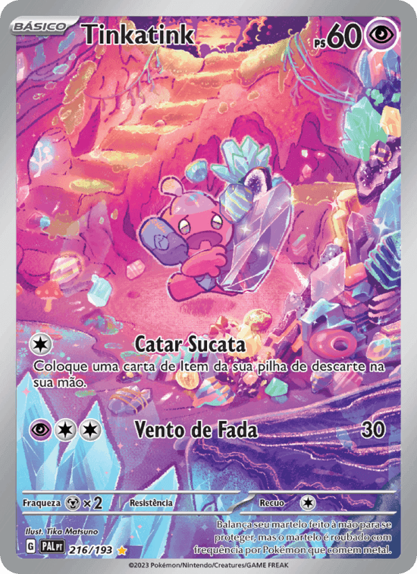 Tinkatink, carta 216 de Evoluções em Paldea