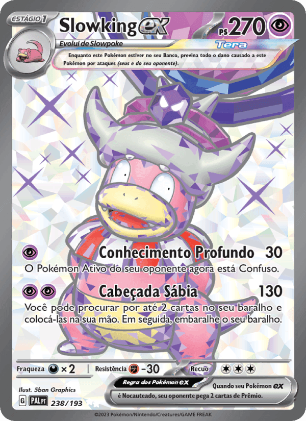 Slowking ex, card 238 from Evoluções em Paldea