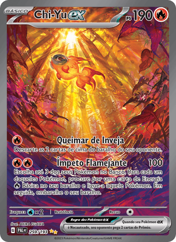 Chi-Yu ex, carta 259 de Evoluções em Paldea