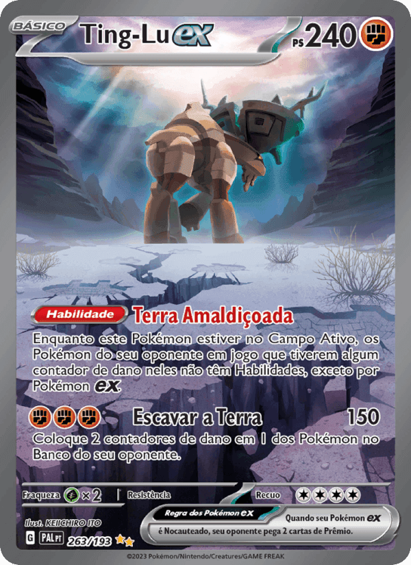 Ting-Lu ex, carte 263 de Evoluções em Paldea