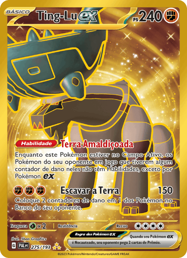 Ting-Lu ex, carta 275 de Evoluções em Paldea