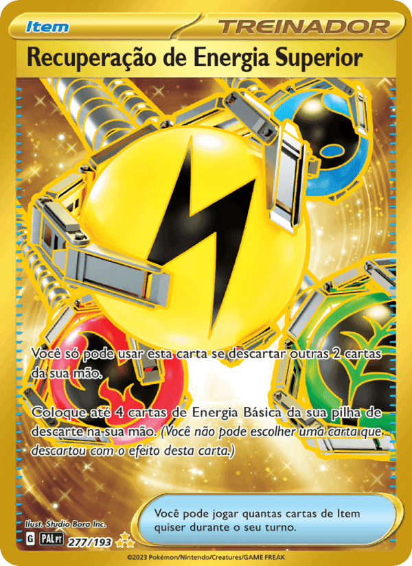 Recuperação de Energia Superior, card 277 from Evoluções em Paldea