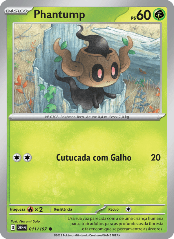 Phantump, carta 011 de Obsidiana em Chamas