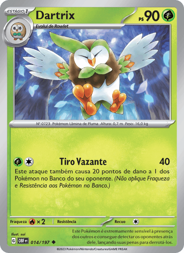 Dartrix, carta 014 de Obsidiana em Chamas