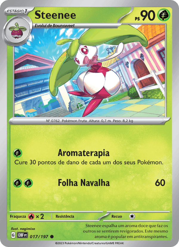 Steenee, carta 017 de Obsidiana em Chamas