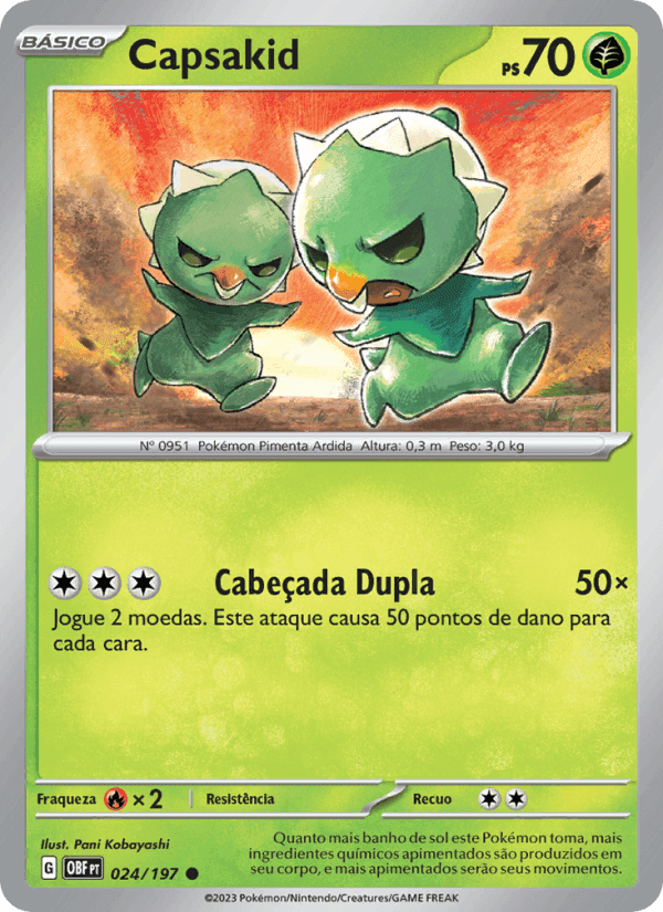 Capsakid, carta 024 de Obsidiana em Chamas