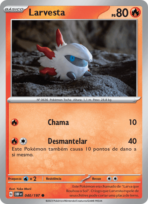 Obsidiana em Chamas の 040 番、Larvesta