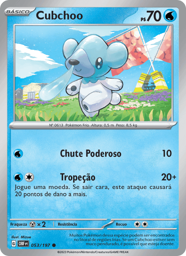 Obsidiana em Chamas の 053 番、Cubchoo