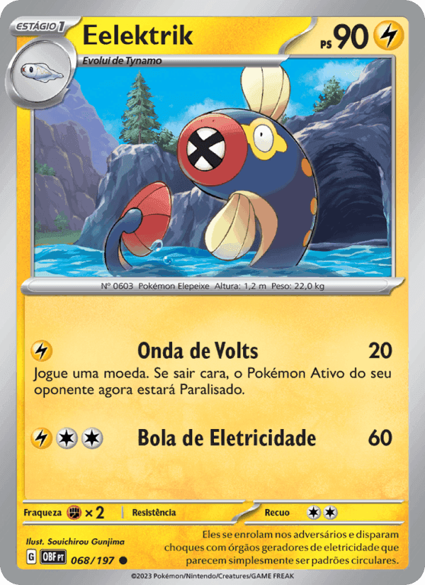 Eelektrik, carta 068 de Obsidiana em Chamas