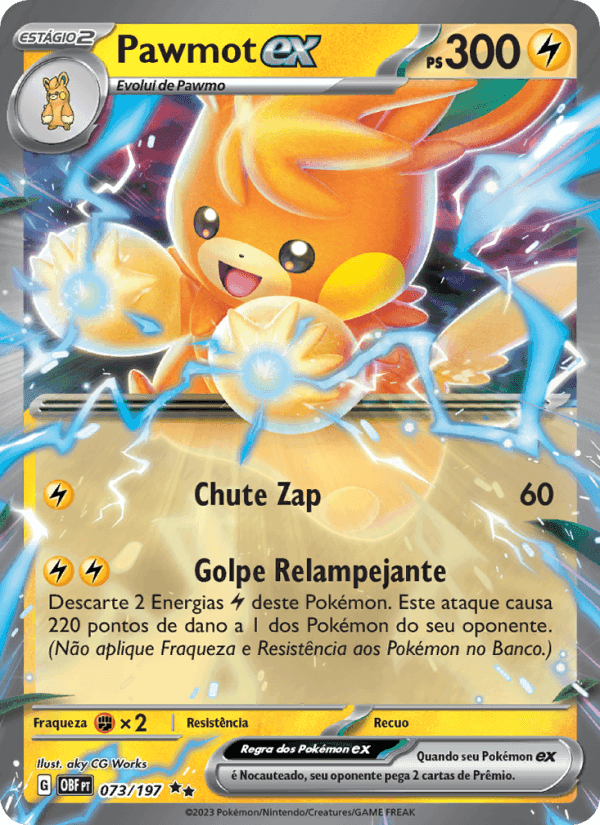 Pawmot ex, carta 073 de Obsidiana em Chamas