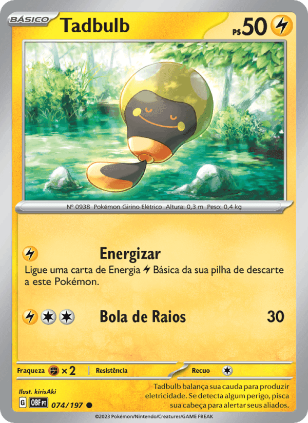 Tadbulb, card 074 from Obsidiana em Chamas