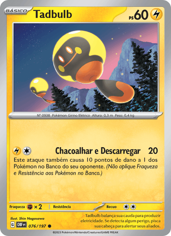 Tadbulb, carta 076 de Obsidiana em Chamas